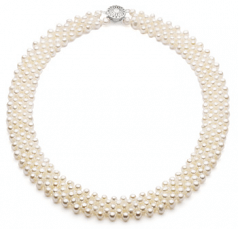 five row pearl necklace