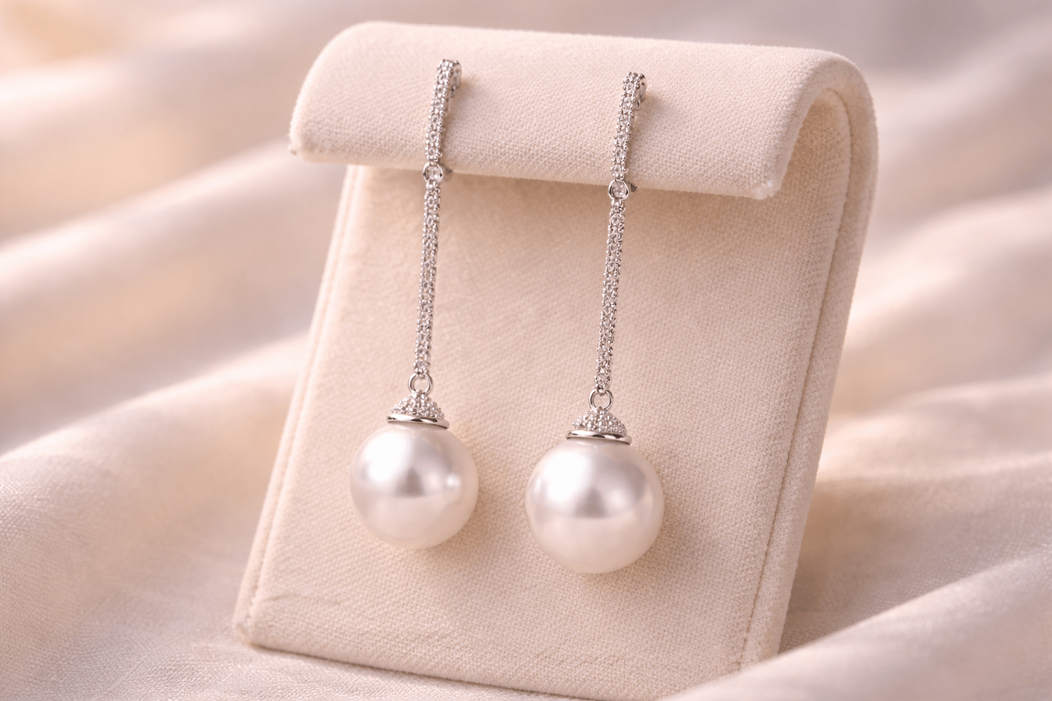 pearlsonly-blog-100-image-2-pearl - Elegance střední délky visacích náušnic s perlou - Perlové šperky - pearlsonly