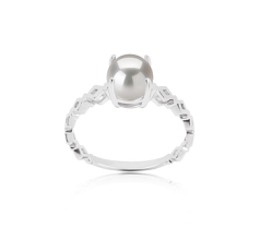 7.5-8mm Sladkovodní Kroužek v Úsvit Bílý