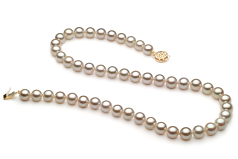 7.5-8mm Japonská Akoya Náhrdelník v Bílý
